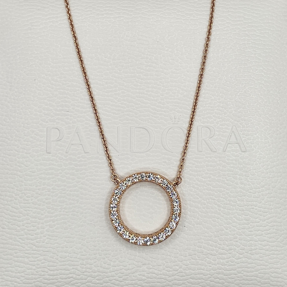 🎁 Authentic Pandora ⭐️REVERSIBLE⭐️ ROSE NECKLACE - Picture 6 of 8